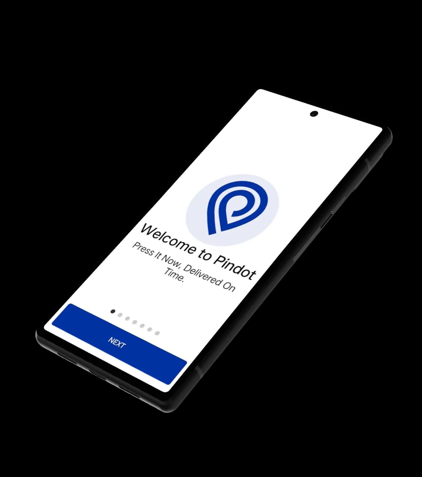 Pindot app preview on smartphone