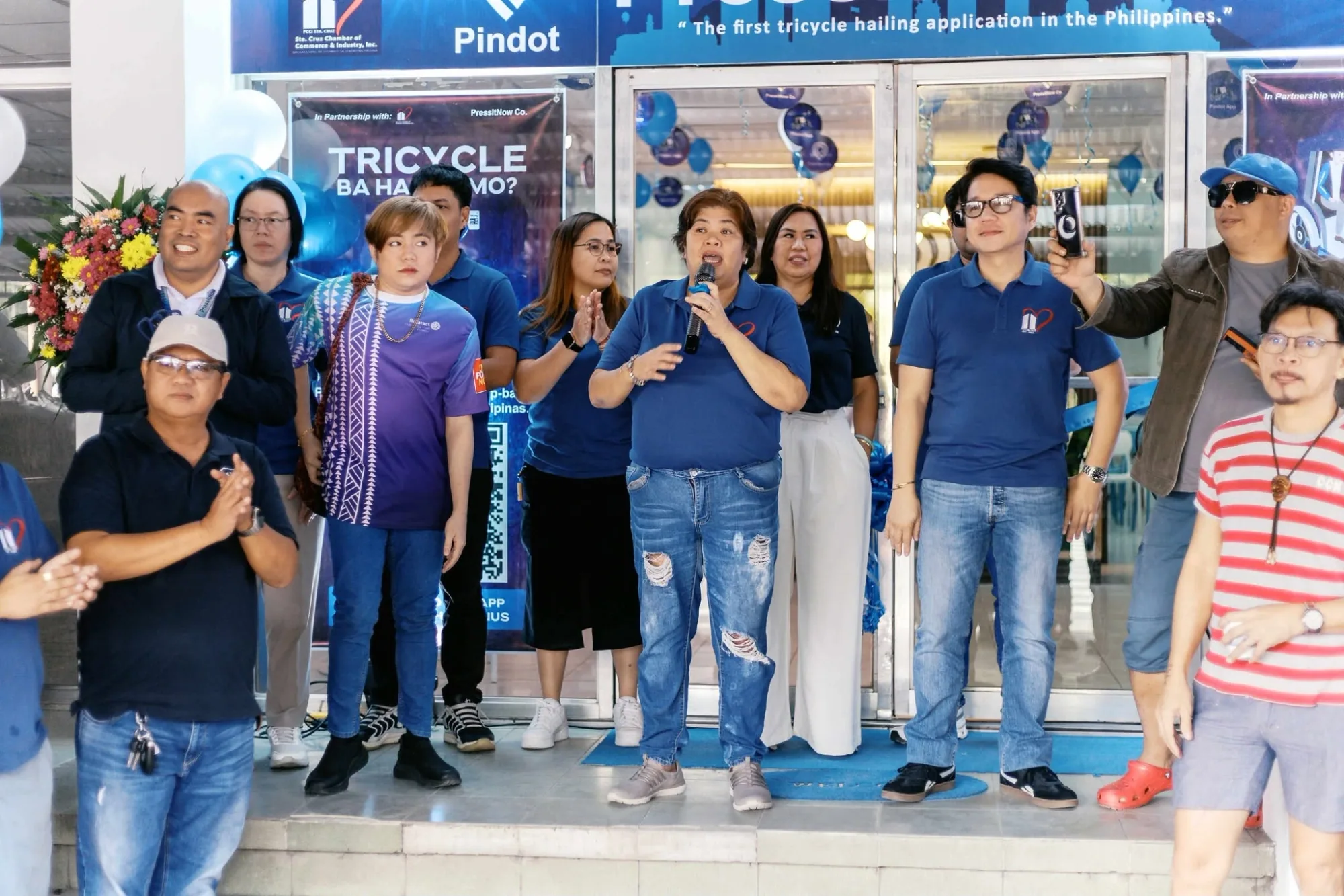 Official program during the Pindot Sta. Cruz, Laguna Branch grand launching